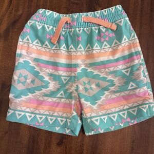 Baby Boy Chubbies "The En Fuegos" Swimtrunks Aztec Inspired Geometric Pattern